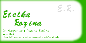 etelka rozina business card